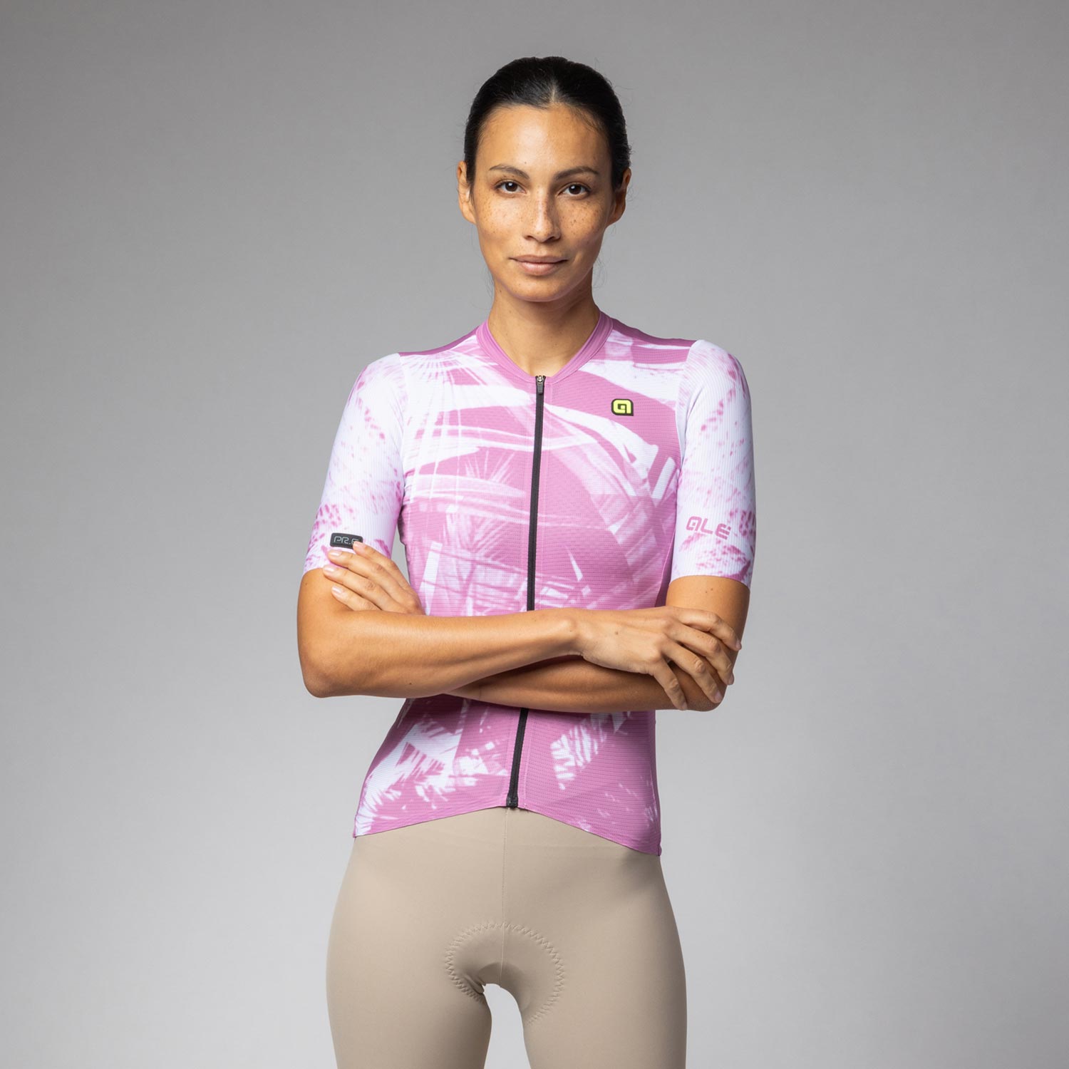 Ale Clothing Palm Pr-E SS Wmns Jersey Cipria XL