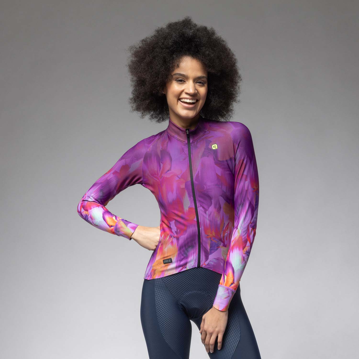 Ale Clothing Jardin PR-E LS Wmns Jersey Violetta M