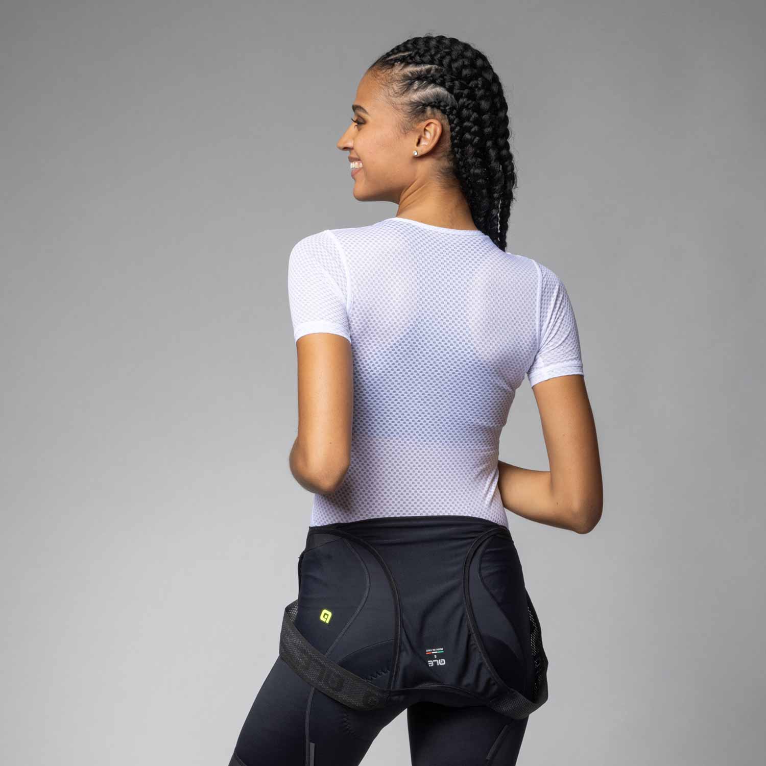 Ale Clothing Velo Active Intimo Womens Short Sleeved Base Layer White