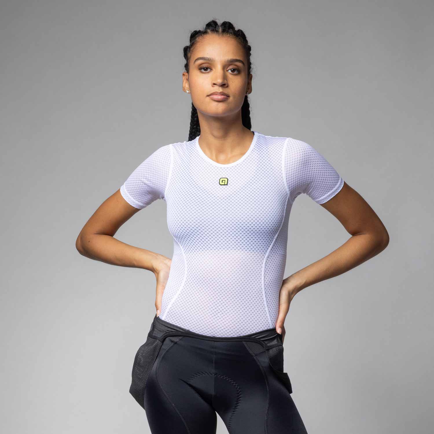 Ale Clothing Velo Active Intimo Womens Short Sleeved Base Layer White