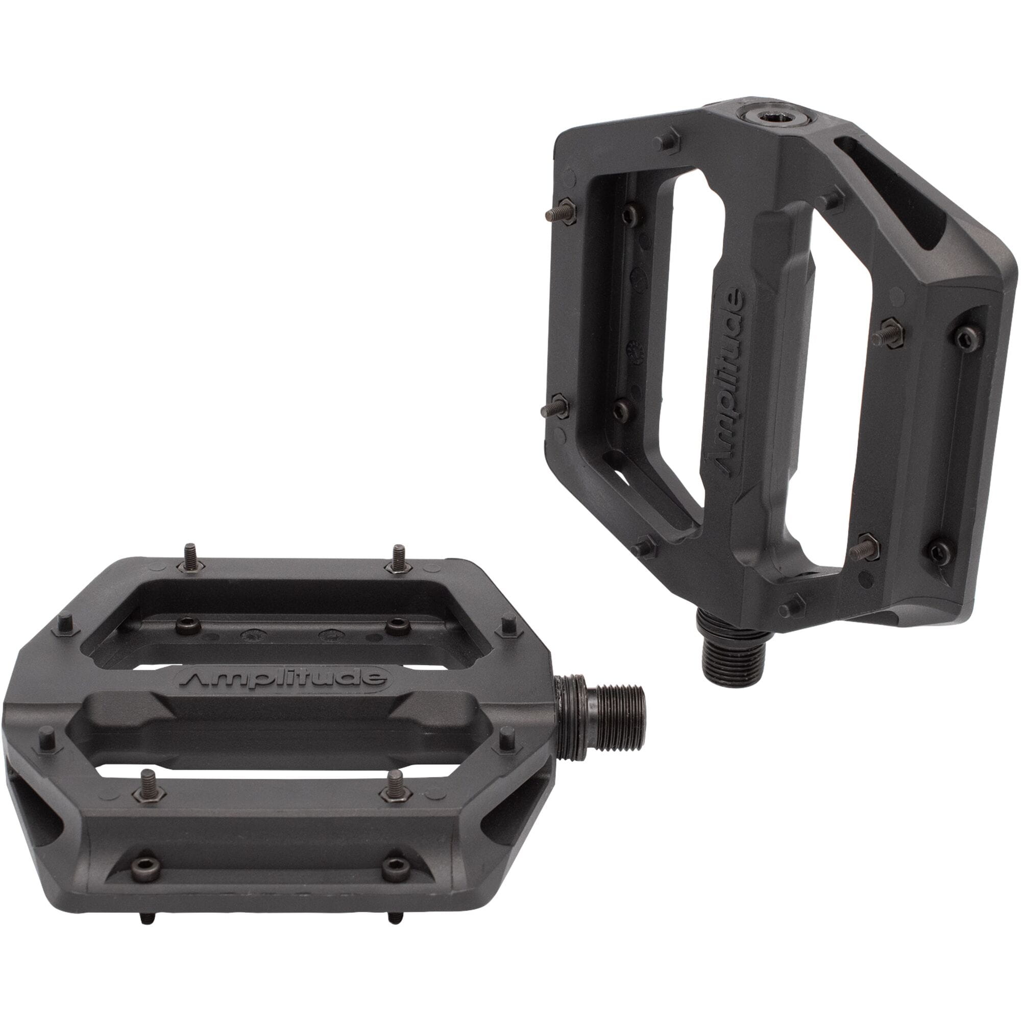 Amplitude G100 Flat Pedal with replaceable pins; black