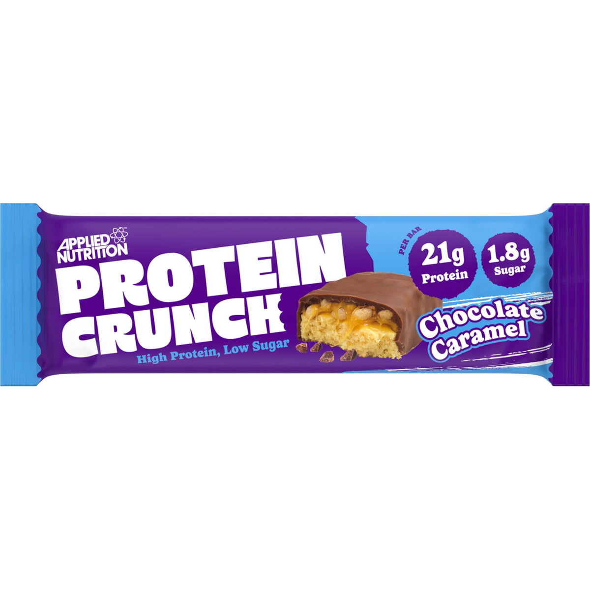 Applied Nutrition Protein Crunch Bar - Milk Chocolate Caramel - 62g x Box of 12