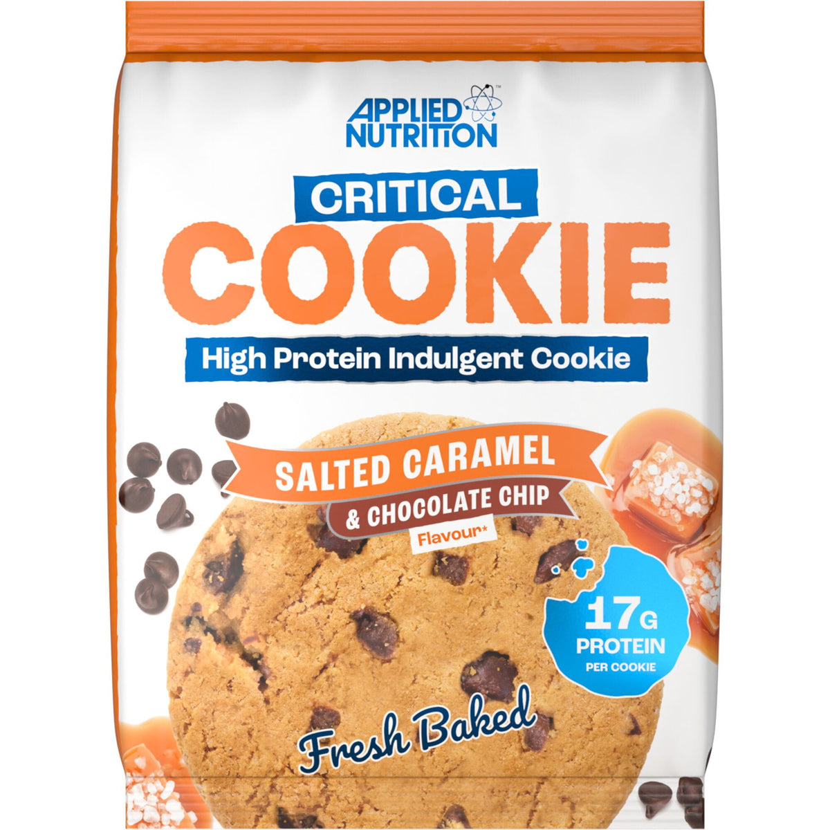 Applied Nutrition Protein Critical Cookie - Salted Caramel and Choc Chip - 73g x Box of 12