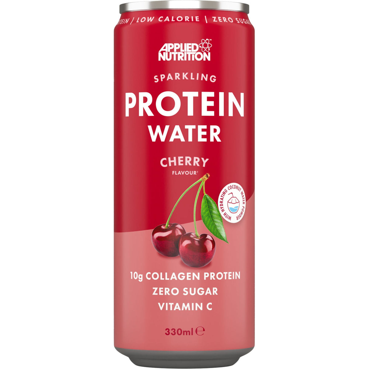 Applied Nutrition Sparkling Protein Water Drink - Cherry - 330ml x Box of 12
