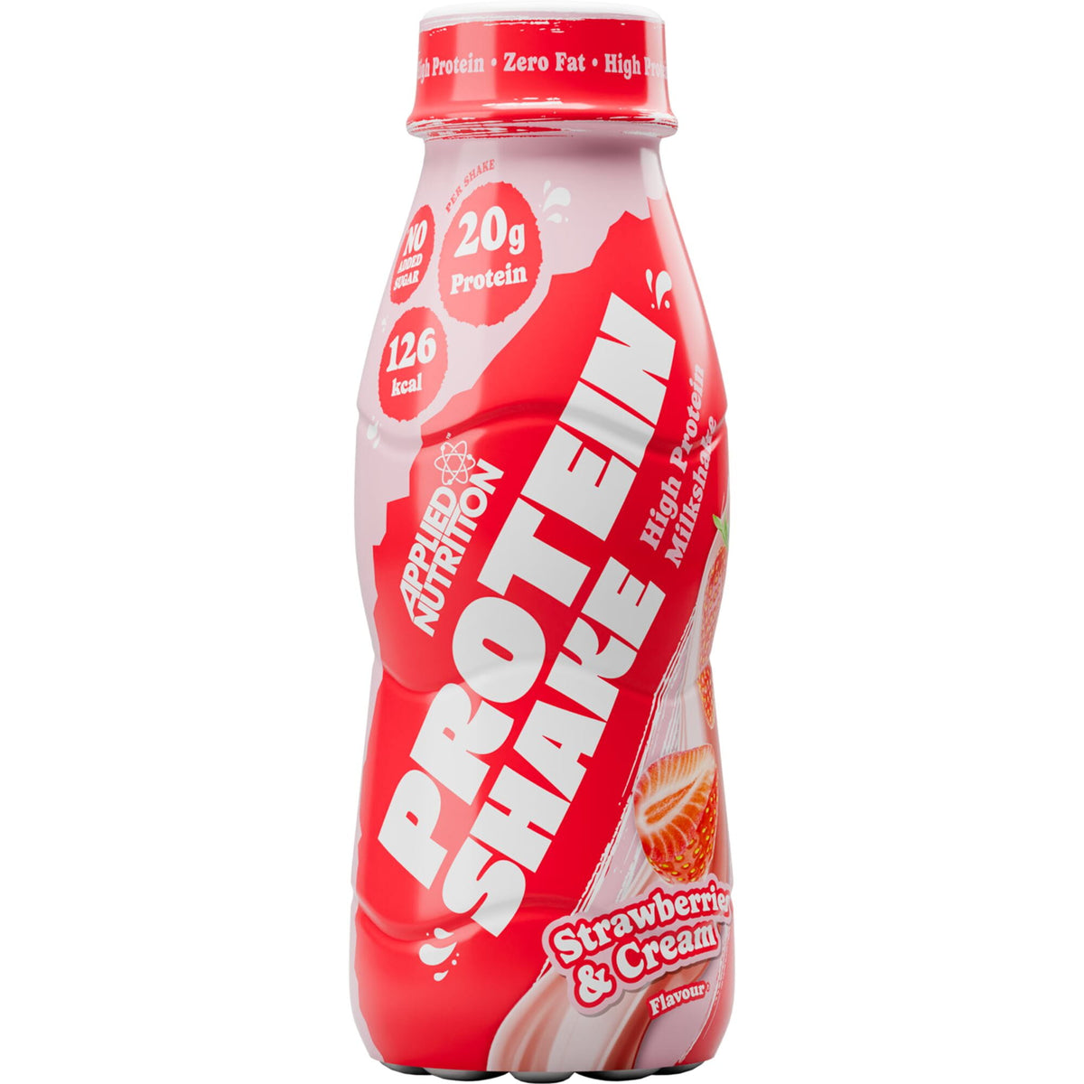 Applied Nutrition High Protein Shake Drink - Strawberries and Cream - 330ml x Box of 8