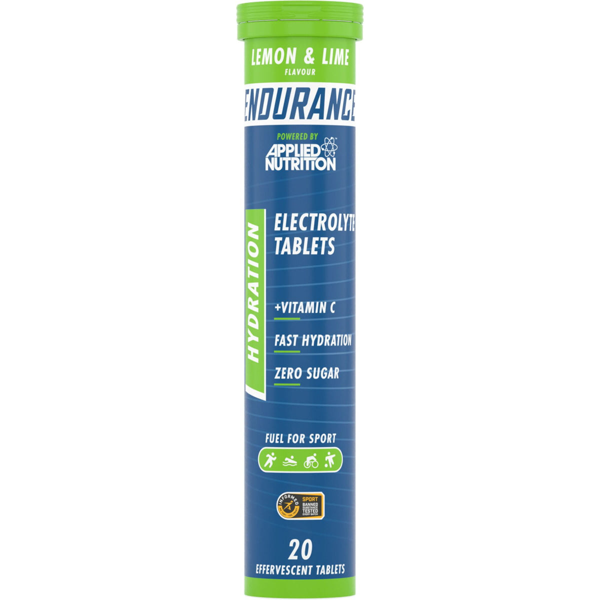 Applied Nutrition Endurance Hydration Electrolyte Tablets - Lemon and Lime - 6 x 20 Tabs