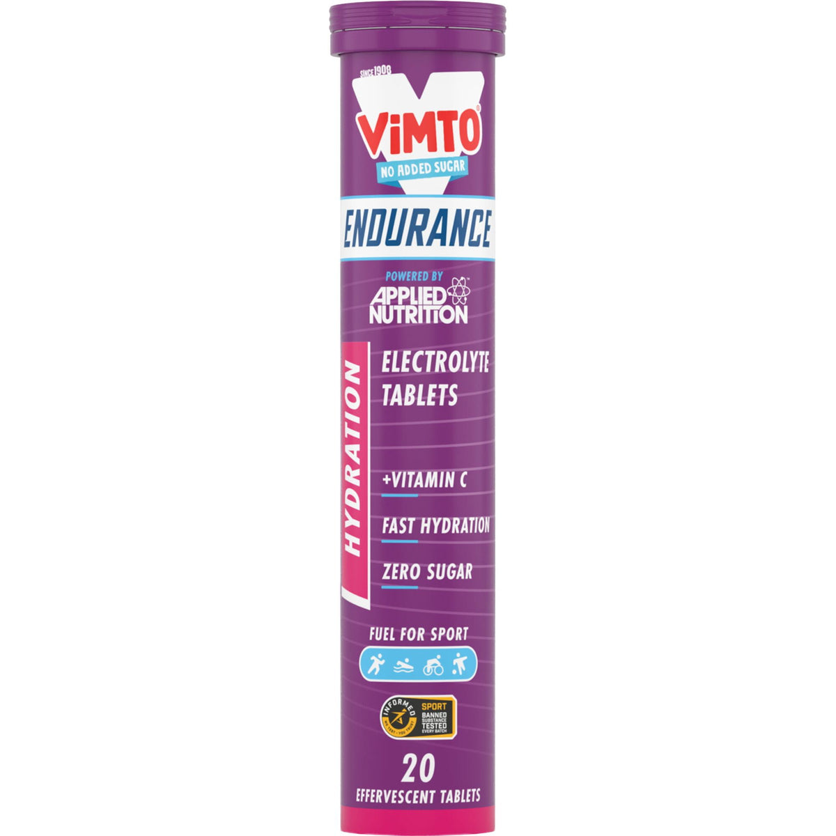 Applied Nutrition Endurance Hydration Electrolyte Tablets - Vimto - 6 x 20 Tabs