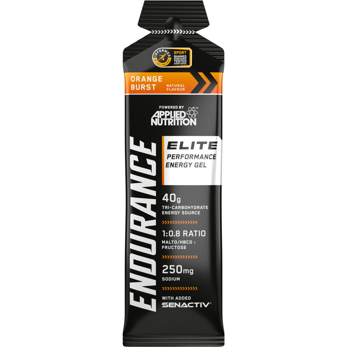 Applied Nutrition Endurance Elite Performance Gel - Orange Burst - 60ml x Box 20