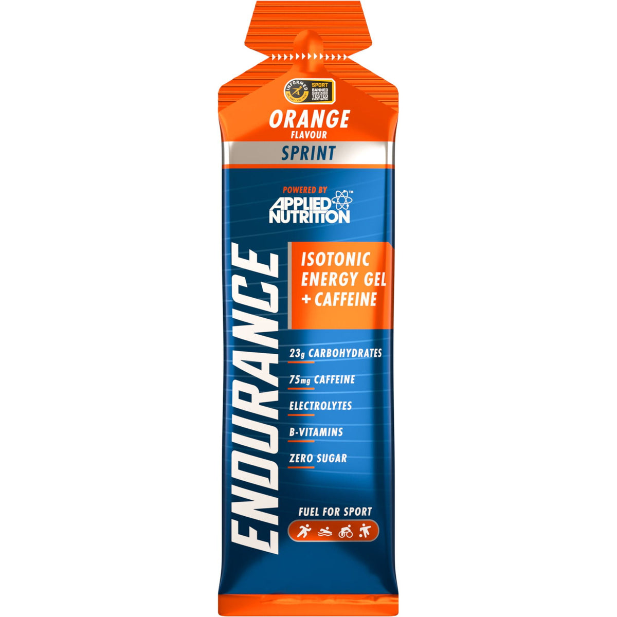 Applied Nutrition Endurance Sprint Isotonic Energy Gel Caffeine - Orange - 60ml x Box 20