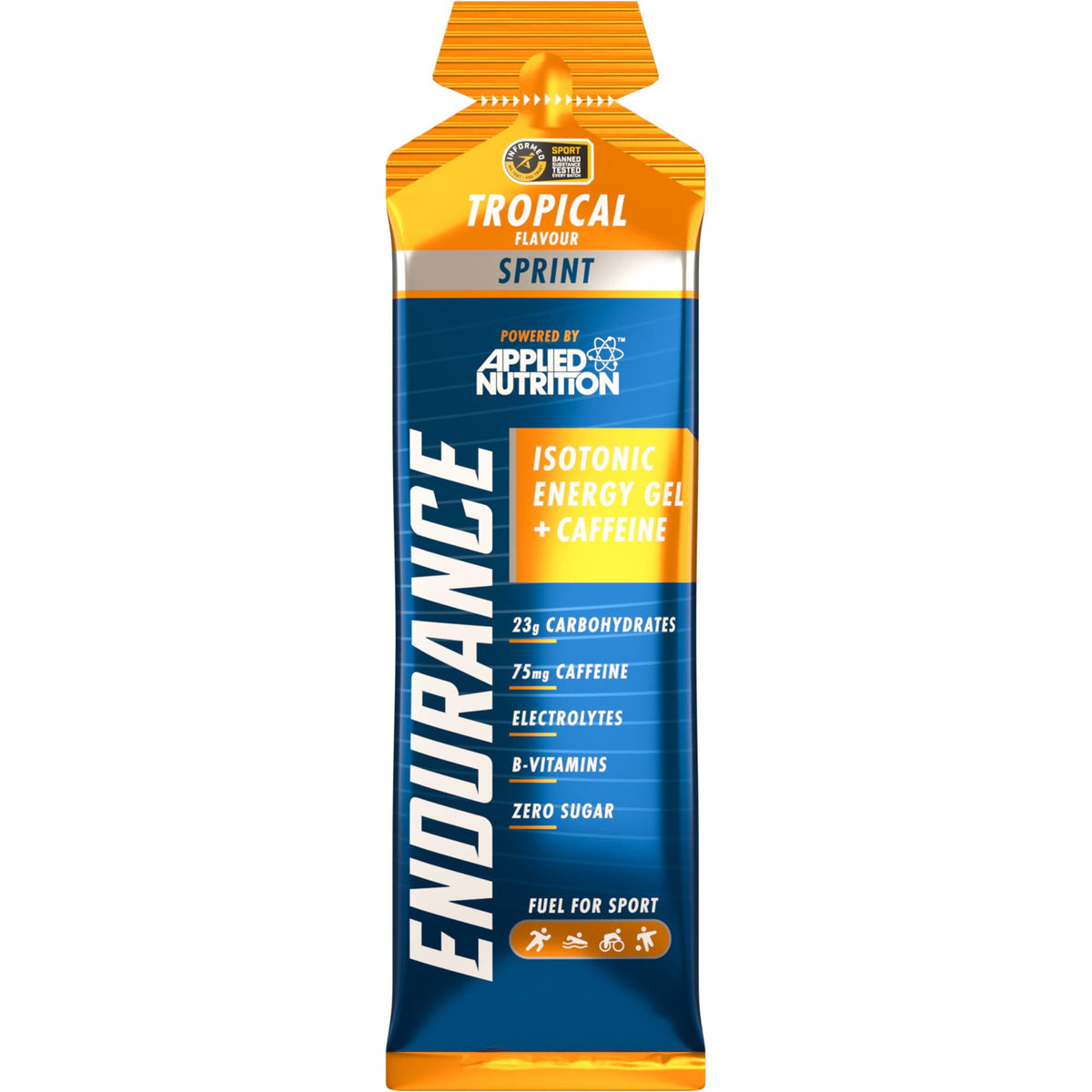 Applied Nutrition Endurance Sprint Isotonic Energy Gel Caffeine - Tropical - 60ml x Box 20