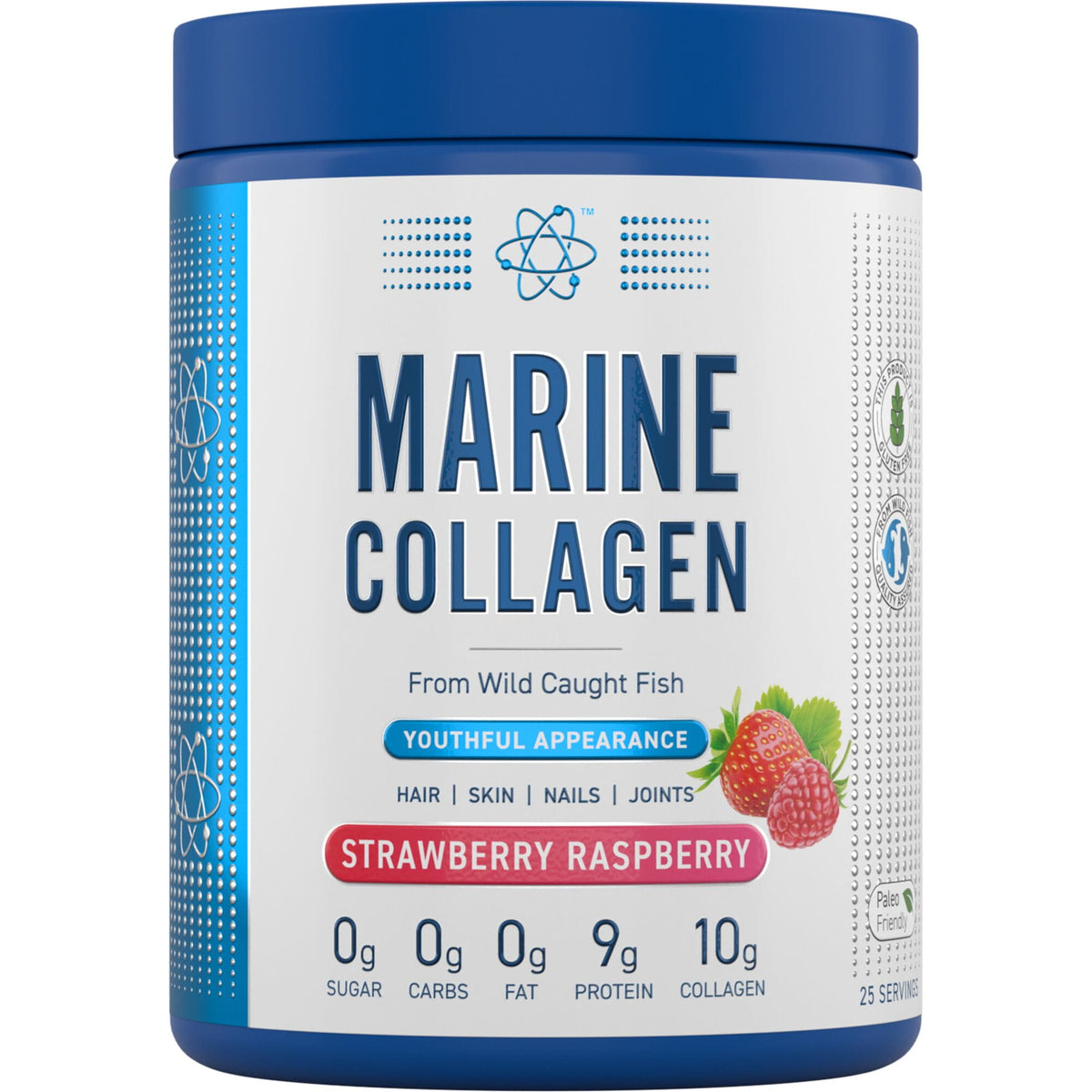 Applied Nutrition Marine Collagen Powder - Strawberry Raspberry - 300g