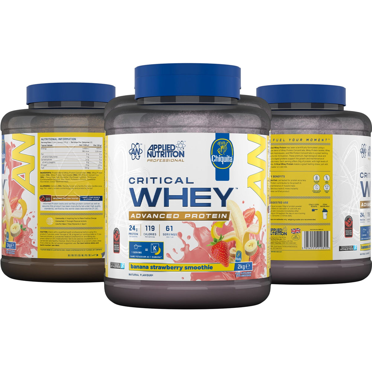Applied Nutrition Critical Whey Protein Powder - Strawberry - 2kg
