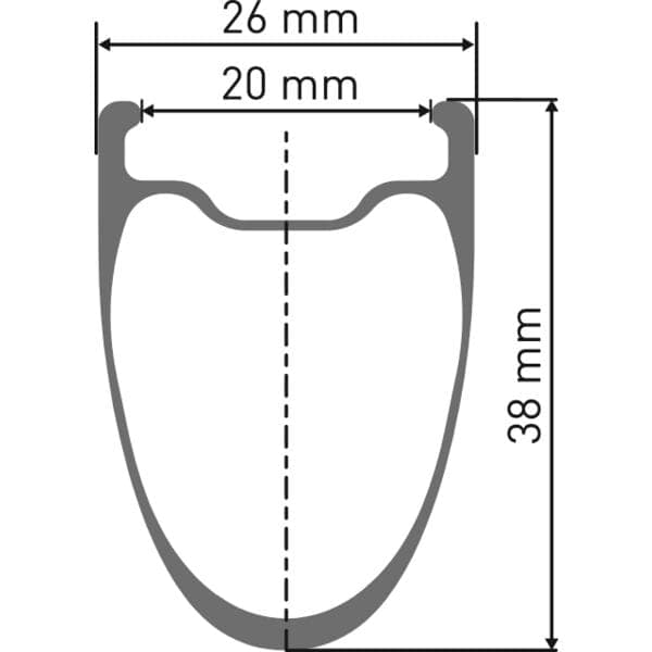 DT Swiss ARC 1100 DICUT disc brake wheel, carbon clincher 38 x 20 mm rim, front