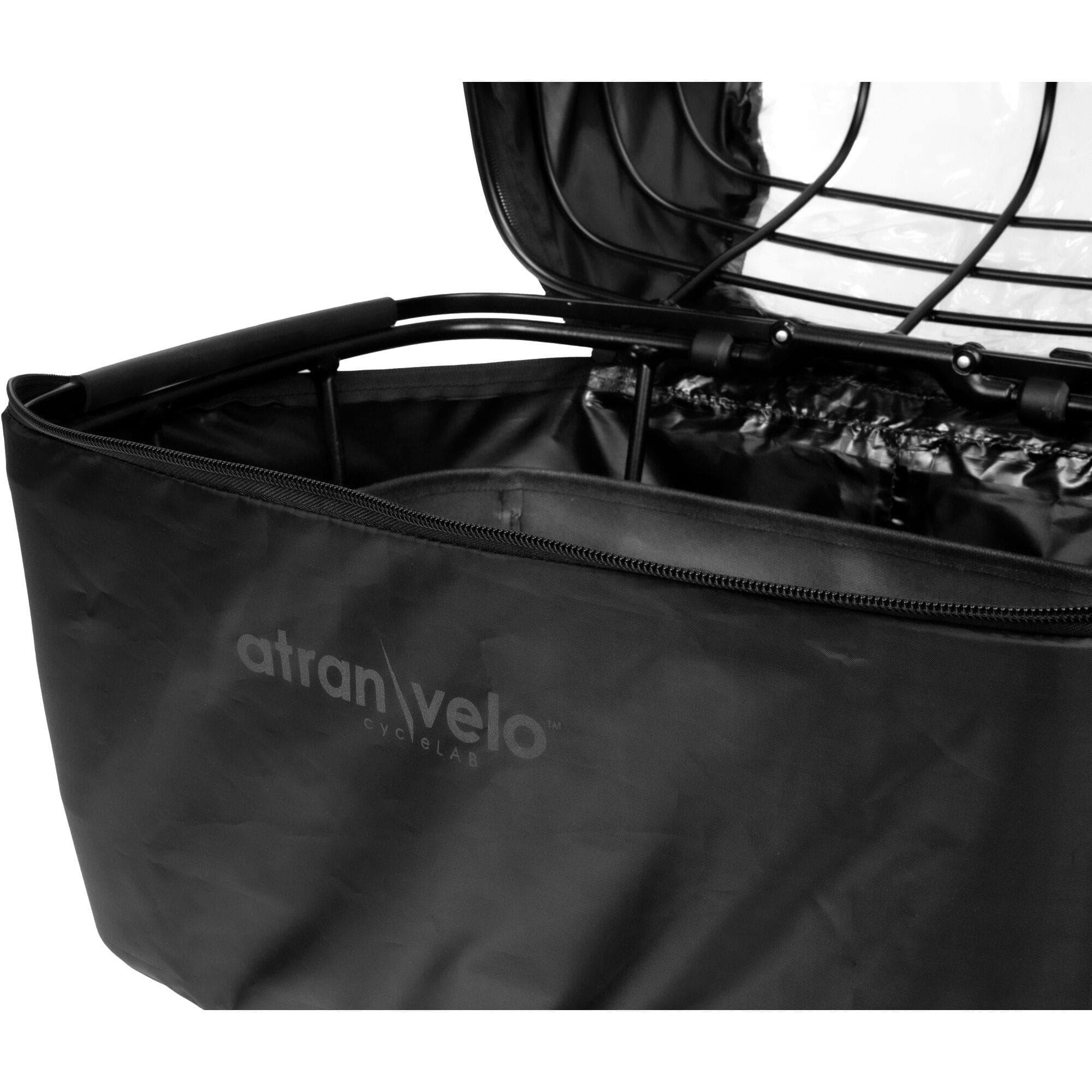 AtranVelo RAINY DUO COVER Basket Rain Cover, With Window