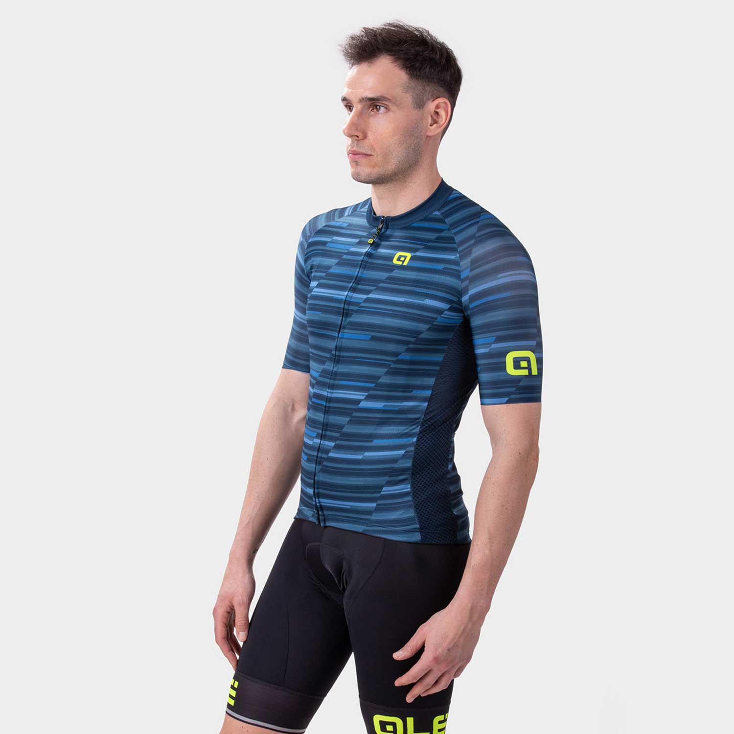 Ale Clothing Step Solid Short Sleeved Jersey Blue M