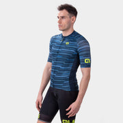 Ale Clothing Step Solid Short Sleeved Jersey Blue M
