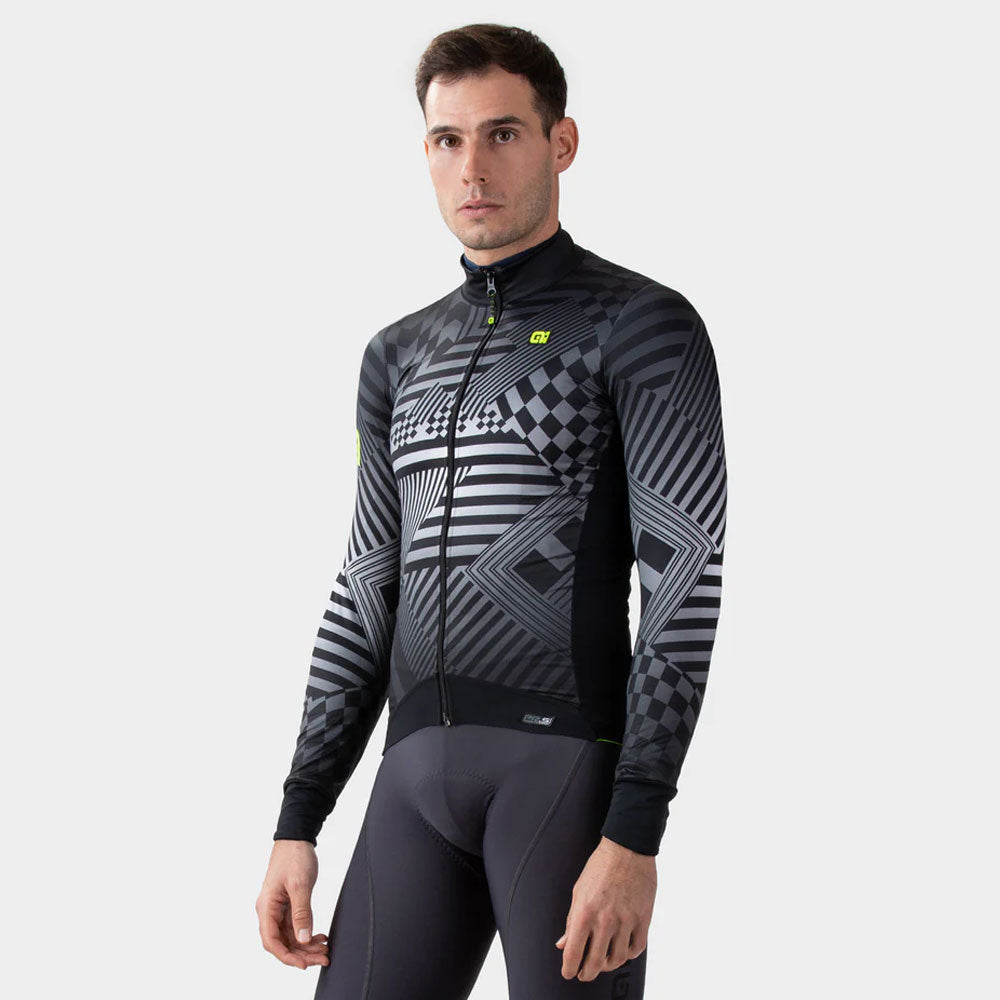 Ale Clothing Checker Pr-S LS Jersey Grey S