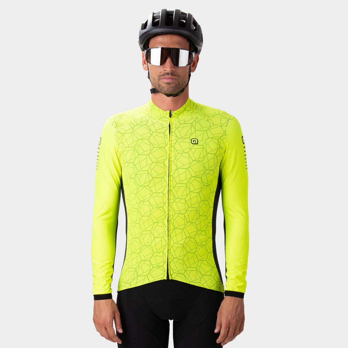 Ale Clothing Velocity Plus R-Ev1 Long Sleeved Jersey Fluo Yellow M