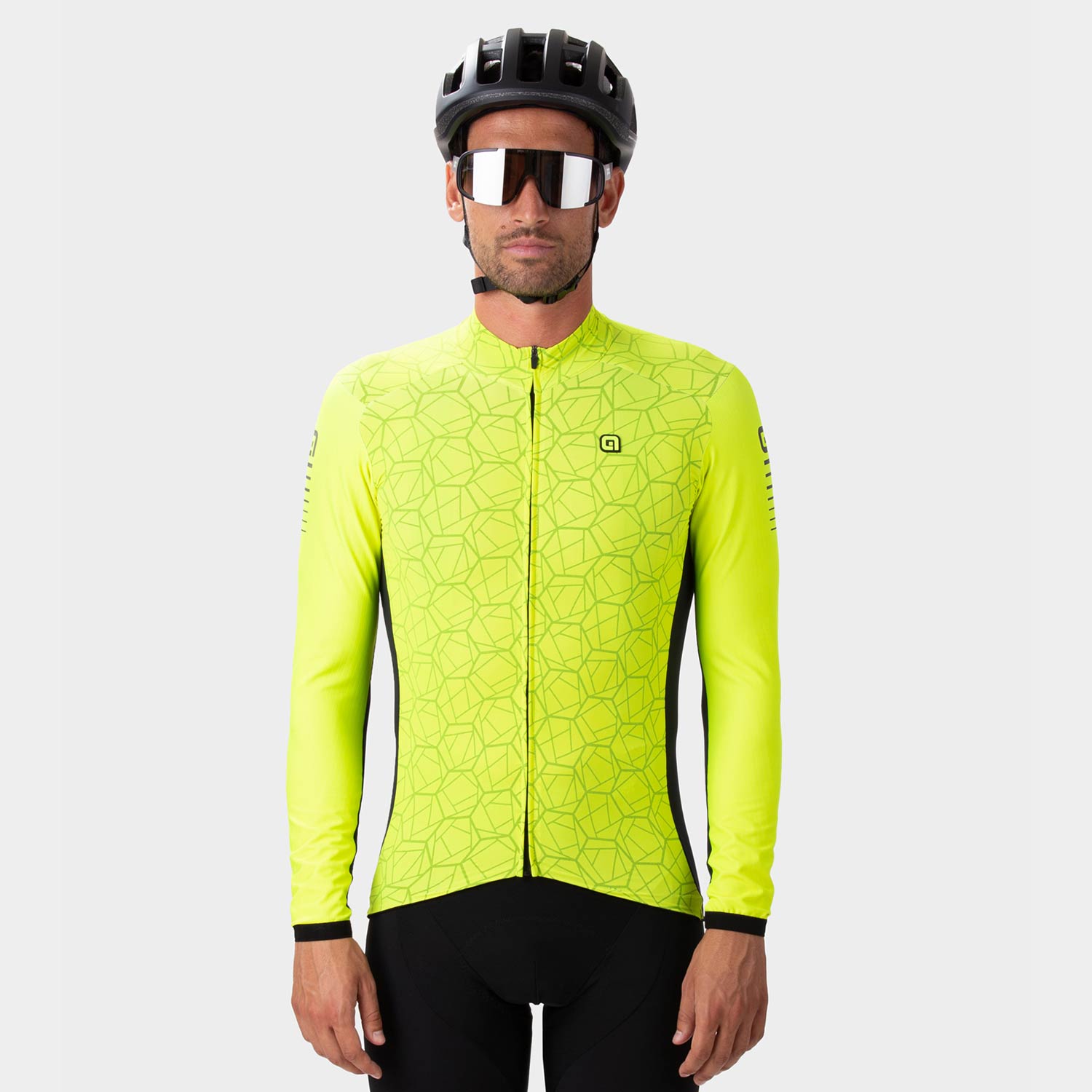 Ale Clothing Velocity Plus R-Ev1 Long Sleeved Jersey Fluo Yellow M