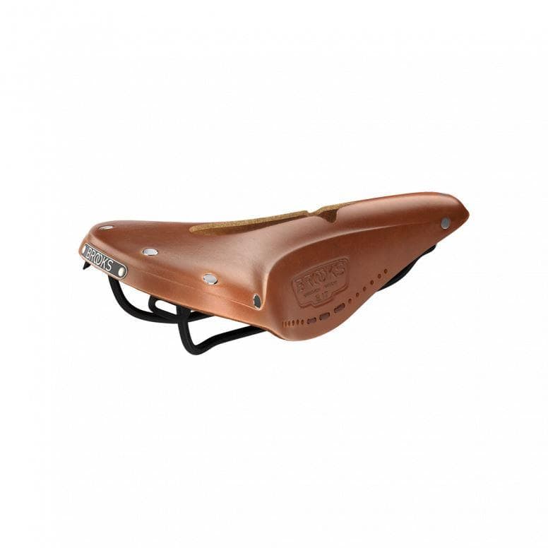 Brooks B17 Narrow-Carved Honey Mens Road Saddle - 155mm
