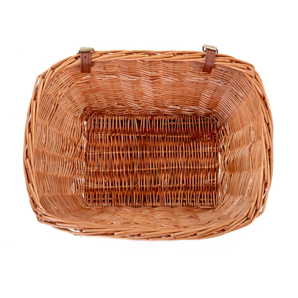 Passport Wicker Bicycle Basket Ð 19Ó Rectangular Brown 19" (47cm)