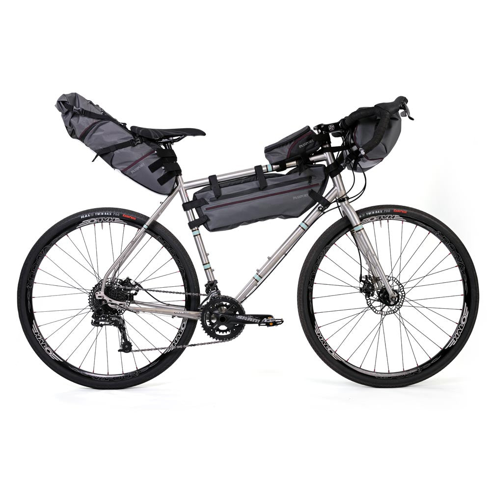 Passport Bikepacking Bicycle Frame Bags Grey Large