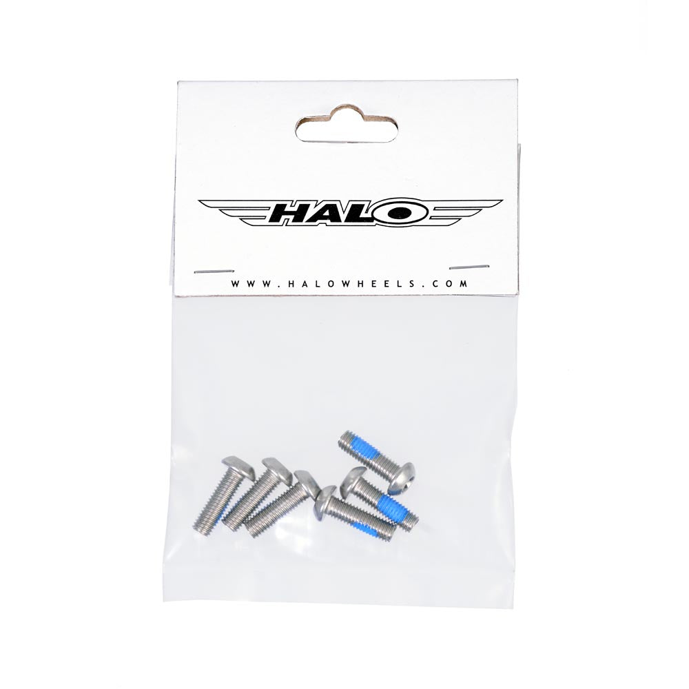 Halo Disc Rotor Bolts Silver M5x15mm
