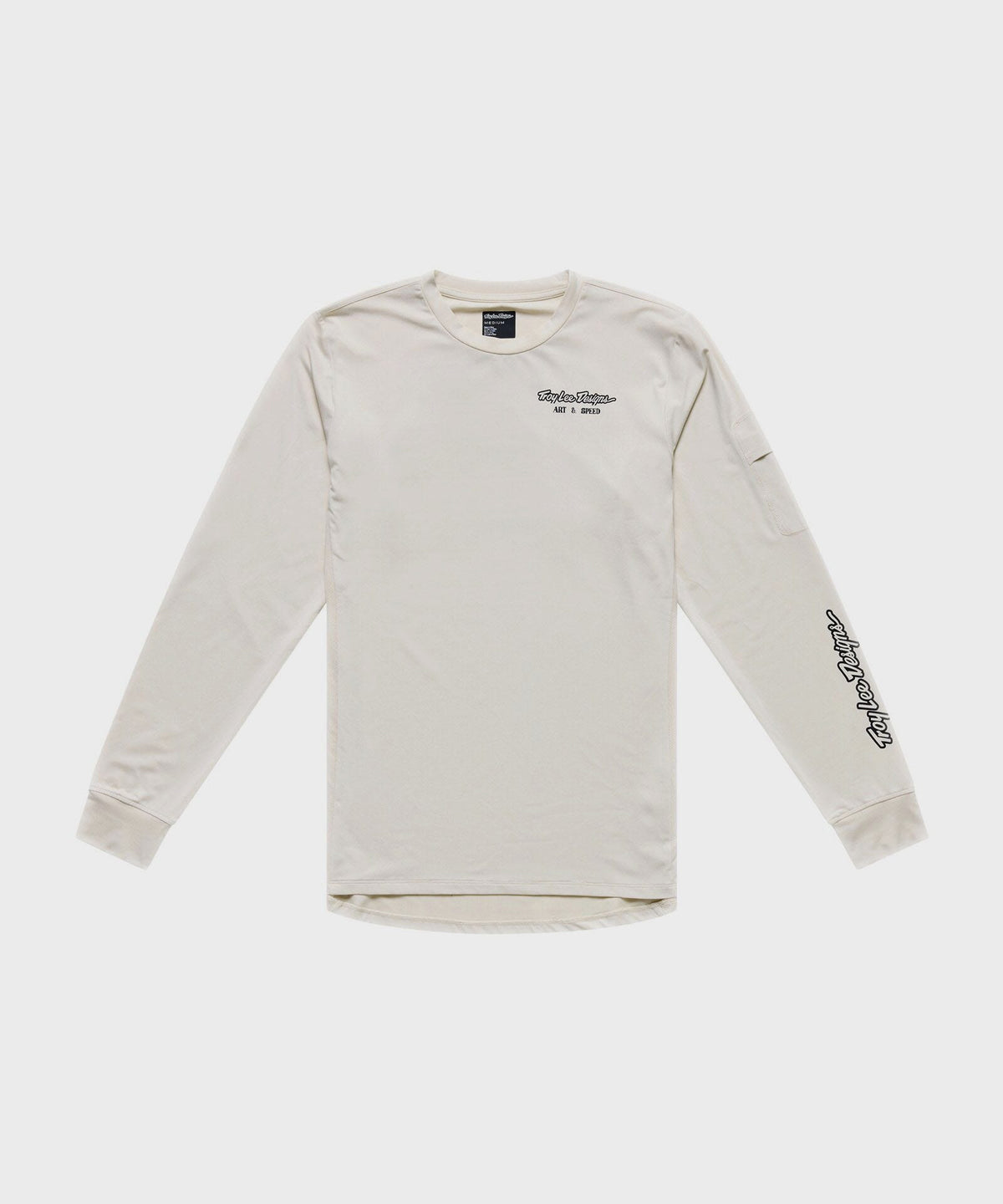 Troy Lee Designs Ruckus Ride Long Sleeve Tee - Art & Speed Pumice - S