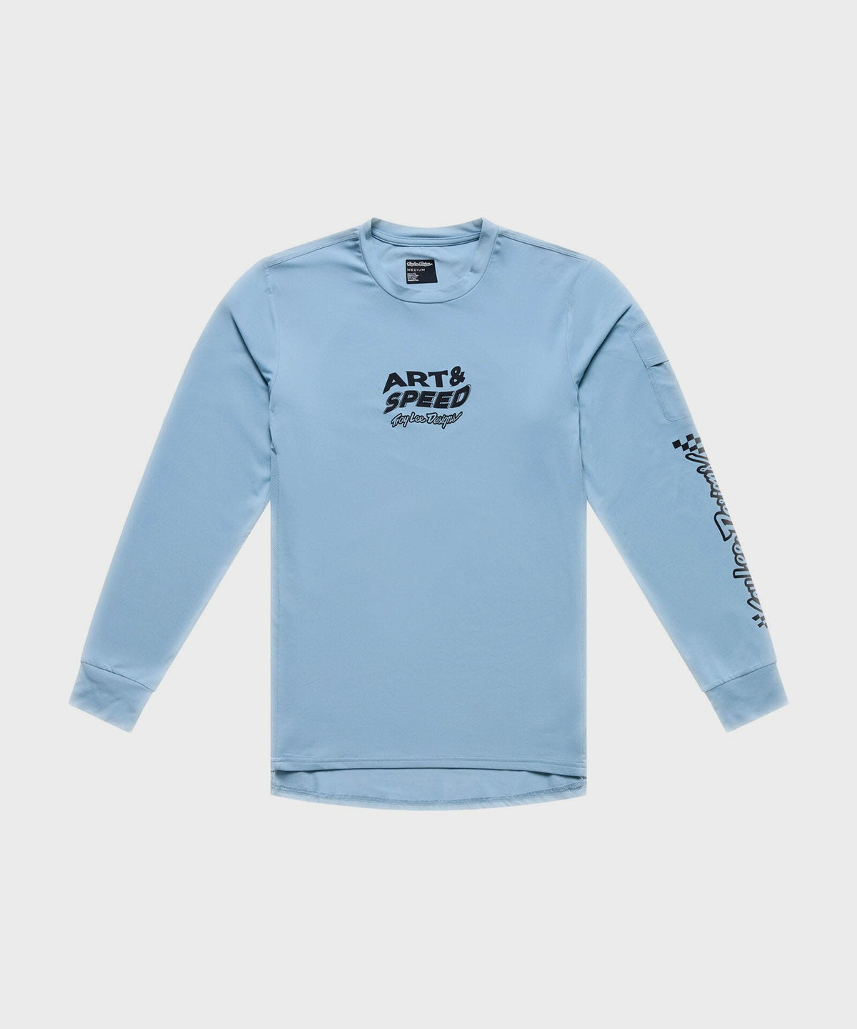 Troy Lee Designs Ruckus Ride Long Sleeve Tee - Waves Dawn Blue - M