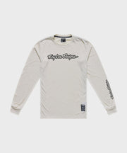 Troy Lee Designs Skyline Ride Signature Long Sleeve Tee - Pumice - L
