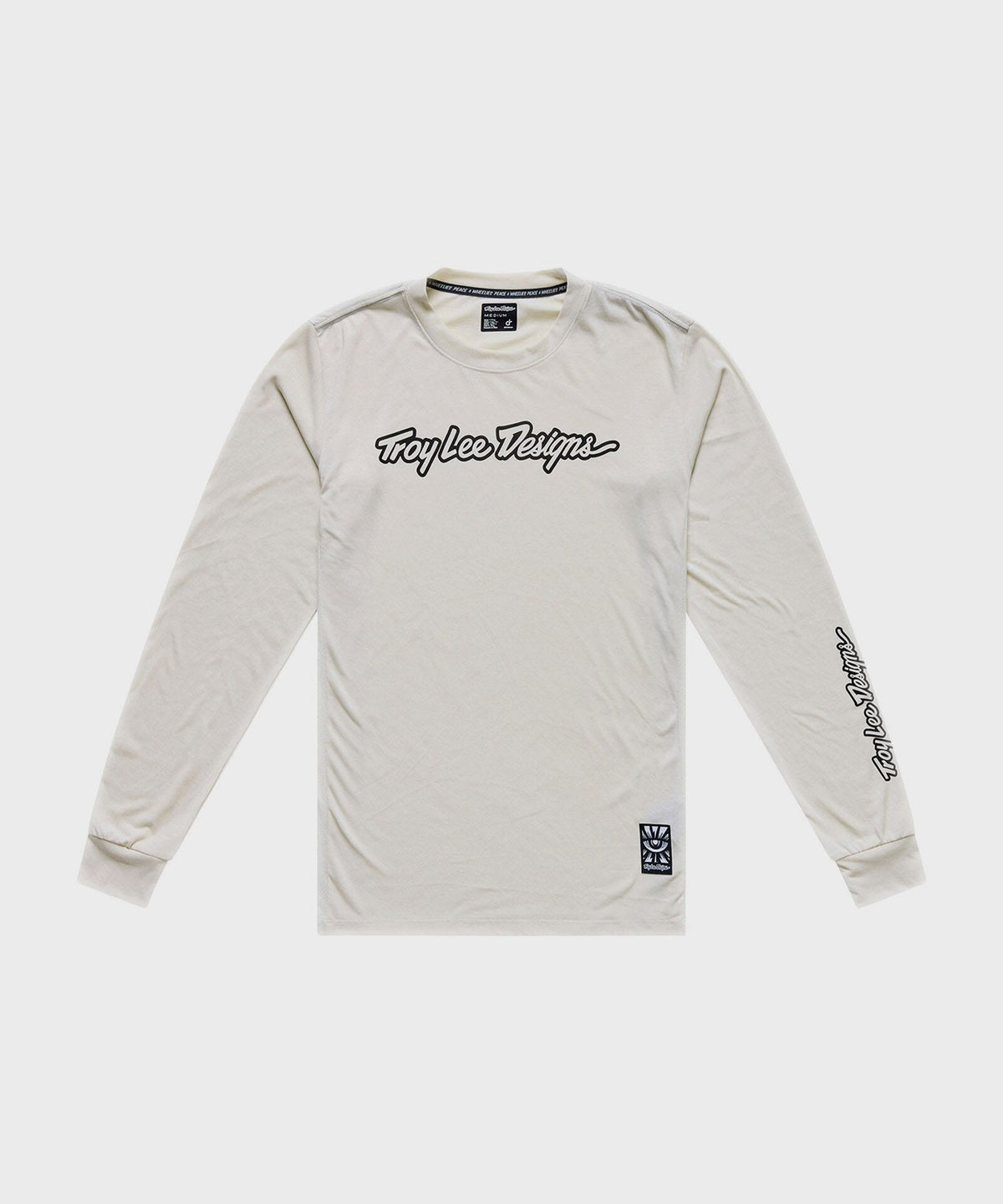 Troy Lee Designs Skyline Ride Signature Long Sleeve Tee - Pumice - M