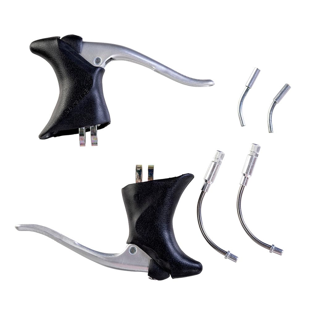 Dia-Compe 287 Hooded Brake Levers Black/Silver 23.8mm