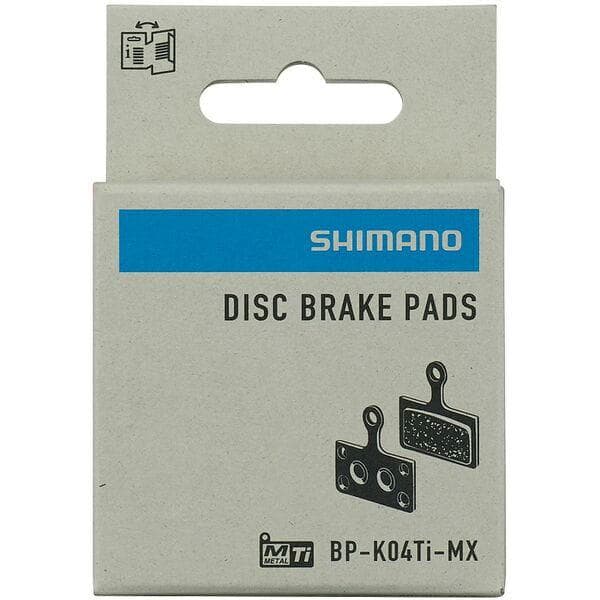 Shimano Spares K04TI disc pads and spring; titanium back; metal sintered