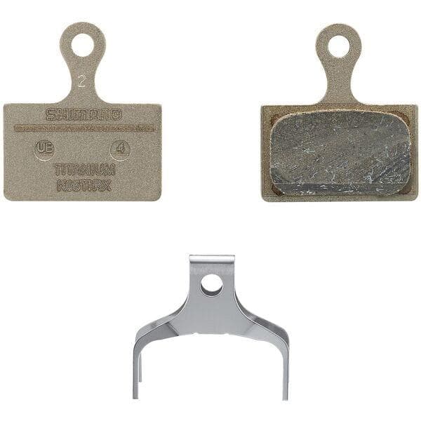 Shimano Spares K05TI-RX disc pads and spring; titanium back; resin