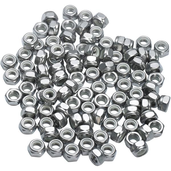 M Part M6 Nyloc Stainless Steel Nuts x 100