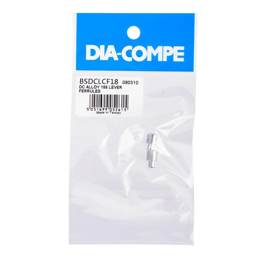 Dia-Compe Alloy Lever/Cable Ferrules Silver