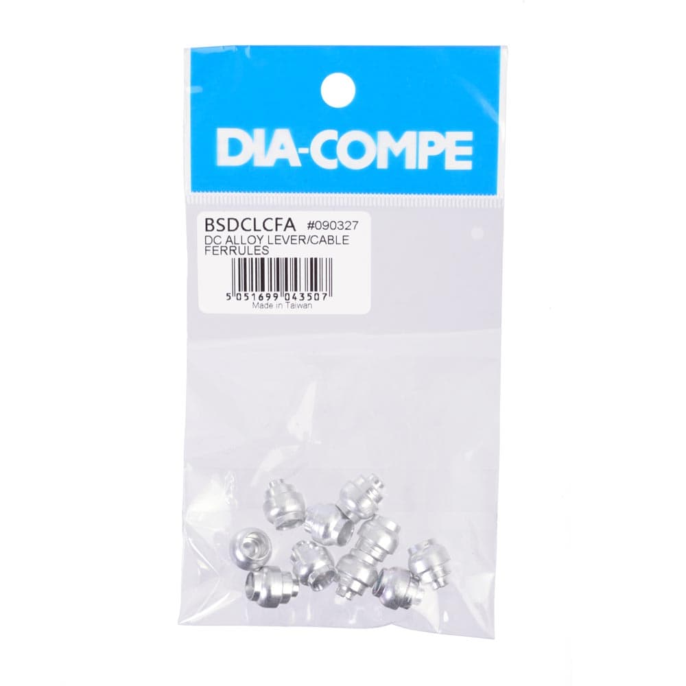 Dia-Compe Alloy Lever/Cable Ferrules Silver