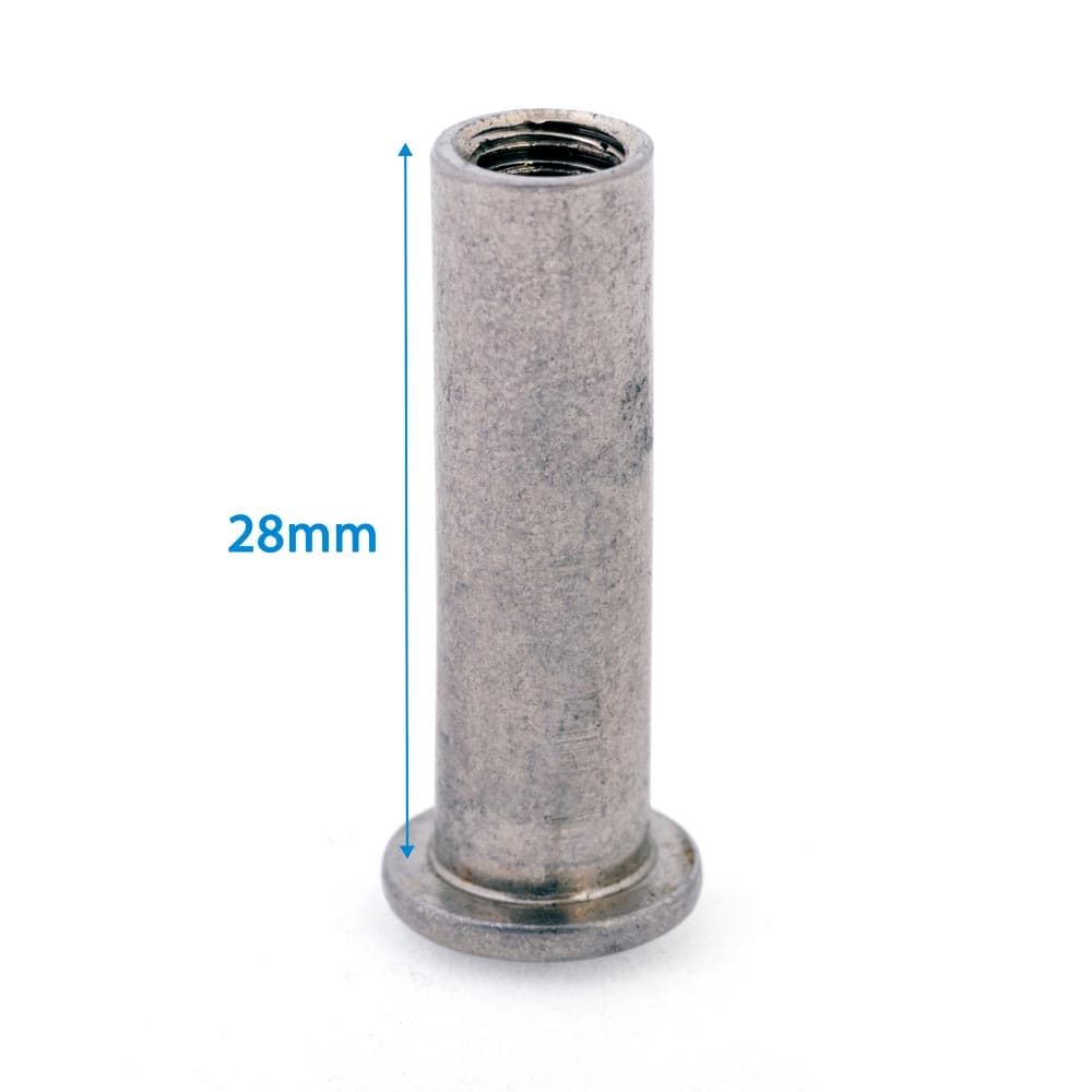 Dia-Compe Recessed Brake Nut Silver 28mm