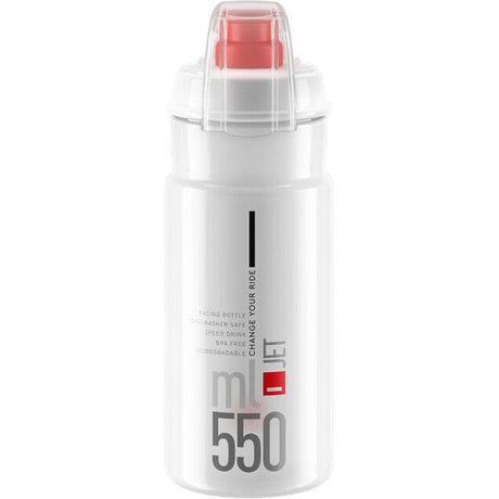 Elite Jet Biodegradable MTB; clear with red logo 550 ml