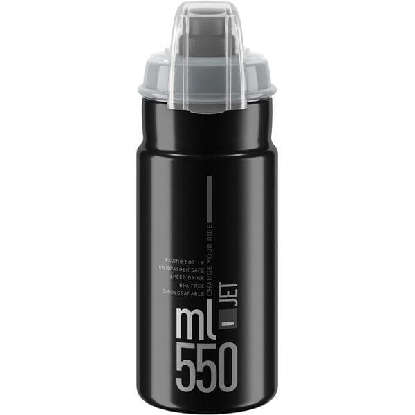 Load image into Gallery viewer, Elite Jet Biodegradable MTB; black with grey logo 550 ml
