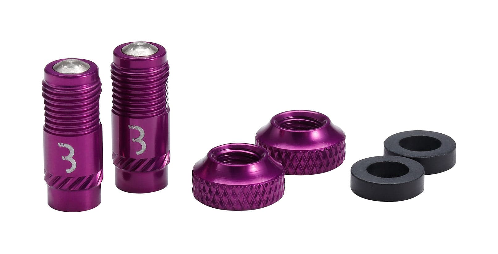 BBB BTI-165 - CoreCaps Valve Caps 2pcs Purple