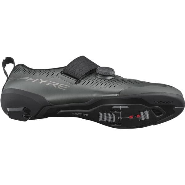 Shimano Clothing S-PHYRE TR9 (TR903) Shoes, Matt Gunmetal, Size 38