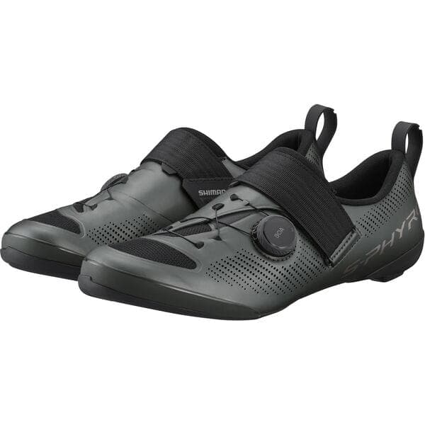 Shimano Clothing S-PHYRE TR9 (TR903) Shoes, Matt Gunmetal, Size 44