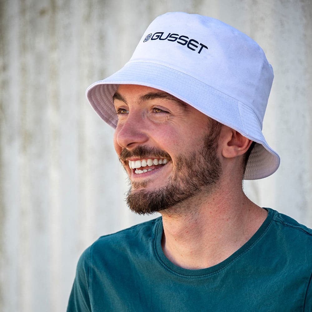 Gusset Components Bucket Hat White One Size