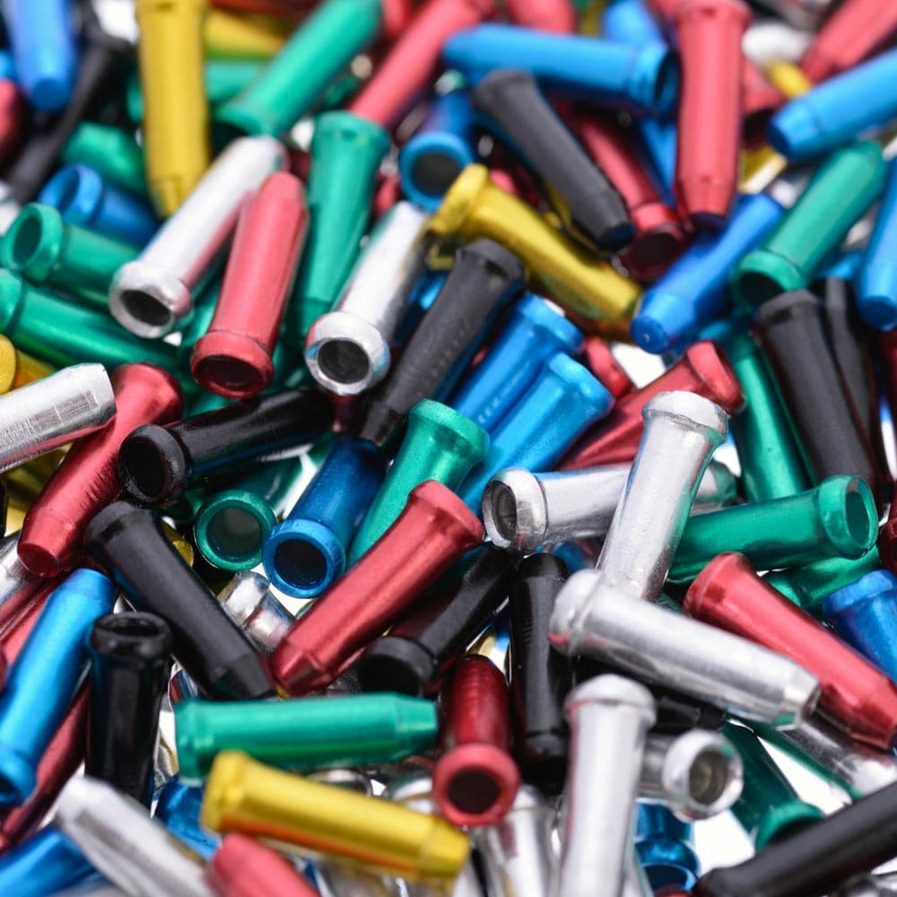 Fibrax Cable End Crimps Assorted Colours 1.8mm Pot of 500