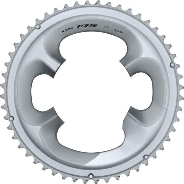 Shimano 105 FC-R7000 105 11 speed outer chainring; 52T-MT; silver