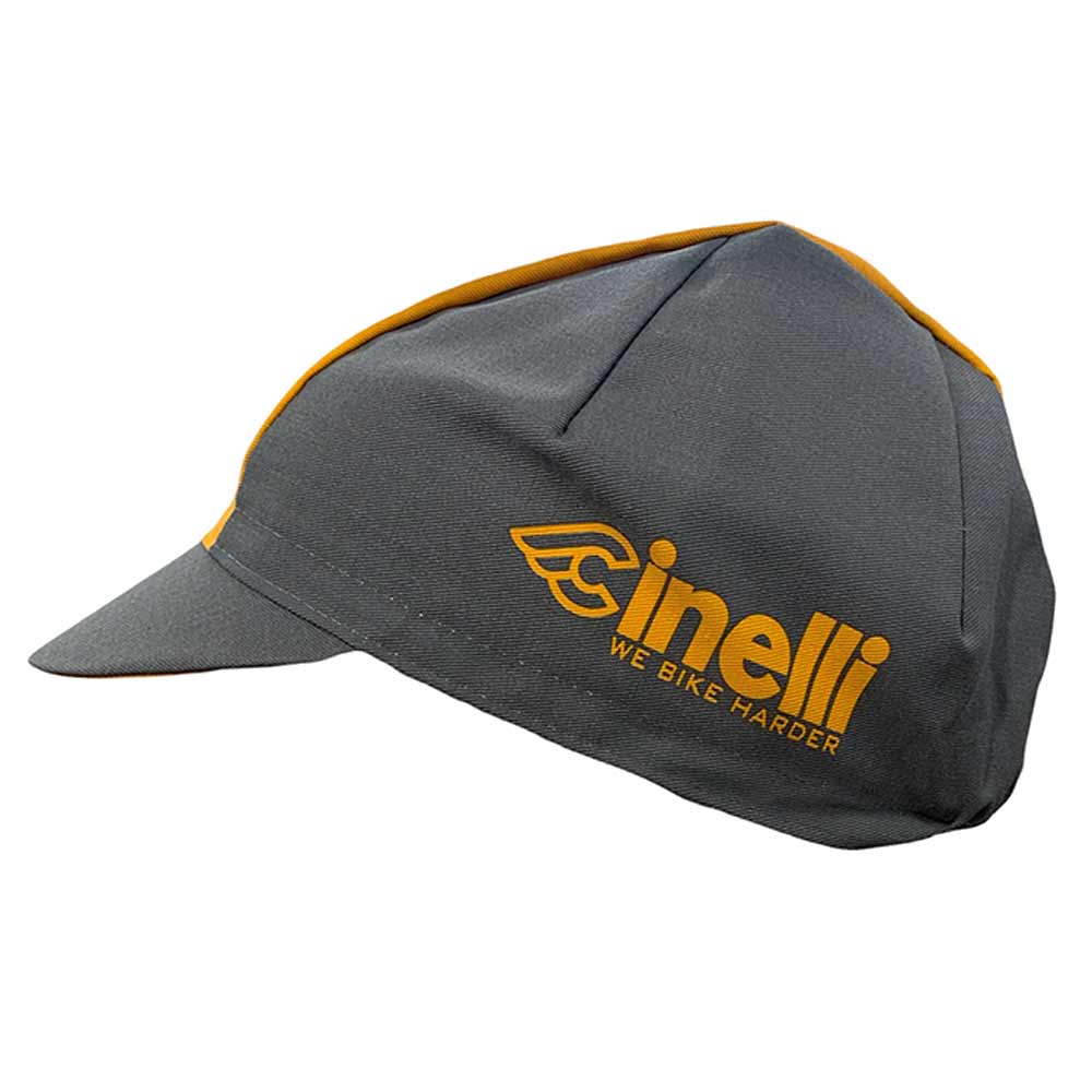 Cinelli We Bike Harder Cap Yellow Line