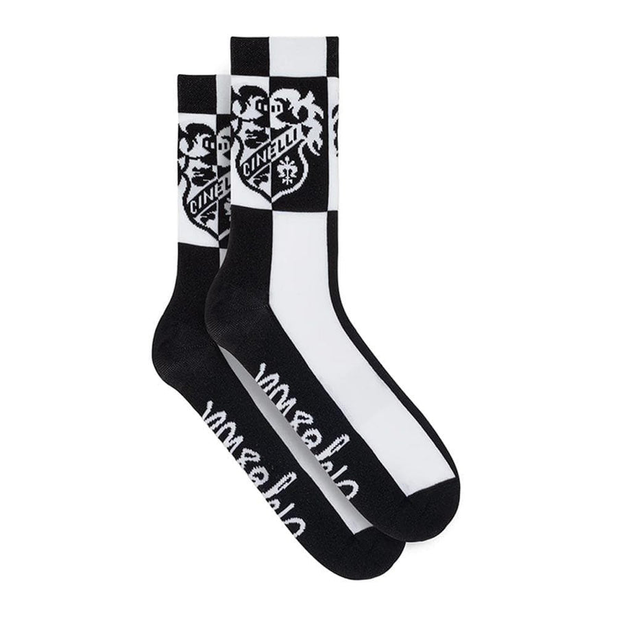 Cinelli Crest Black'n'White Socks L/XL