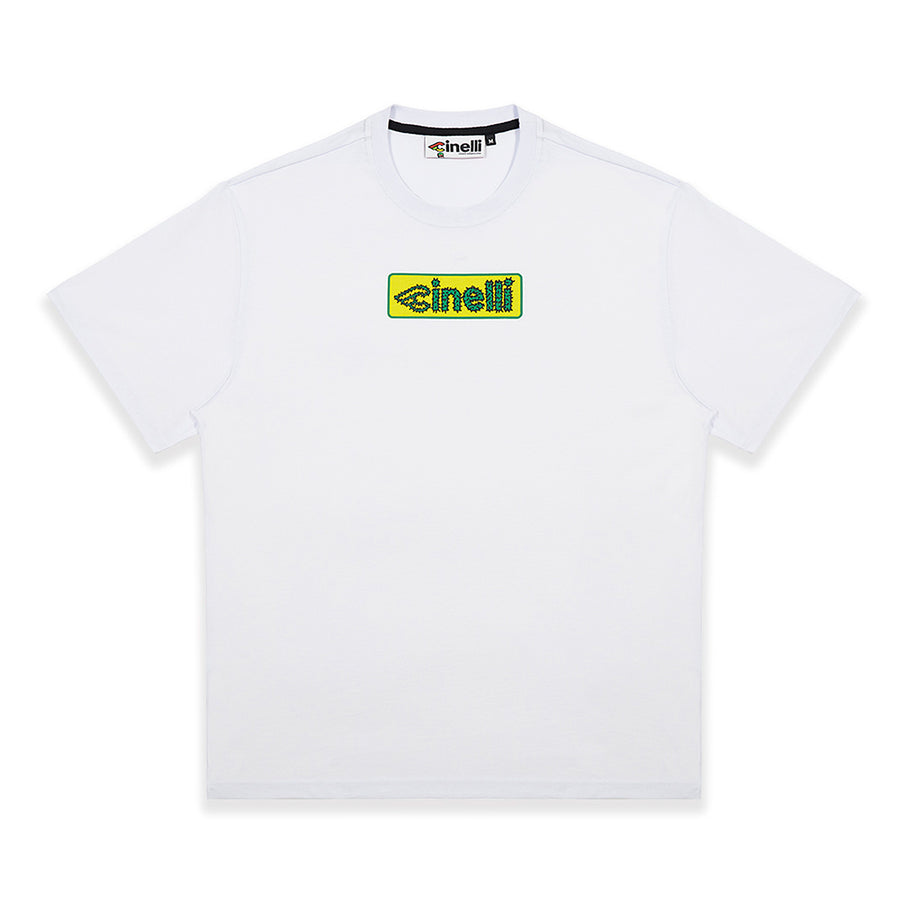 Cinelli Cactus White T-Shirt - M - White-Green