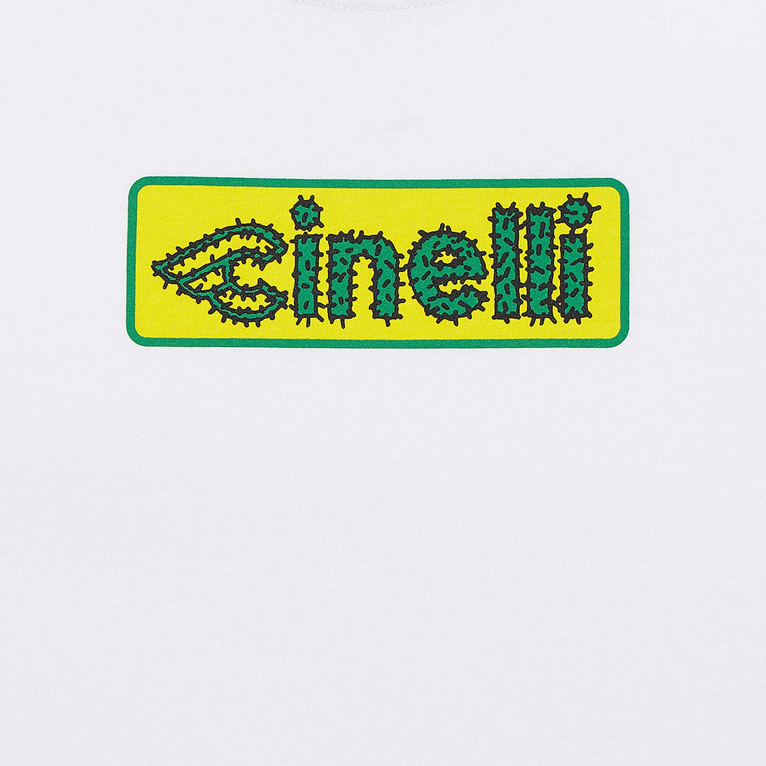 Cinelli Cactus White T-Shirt - S - White-Green